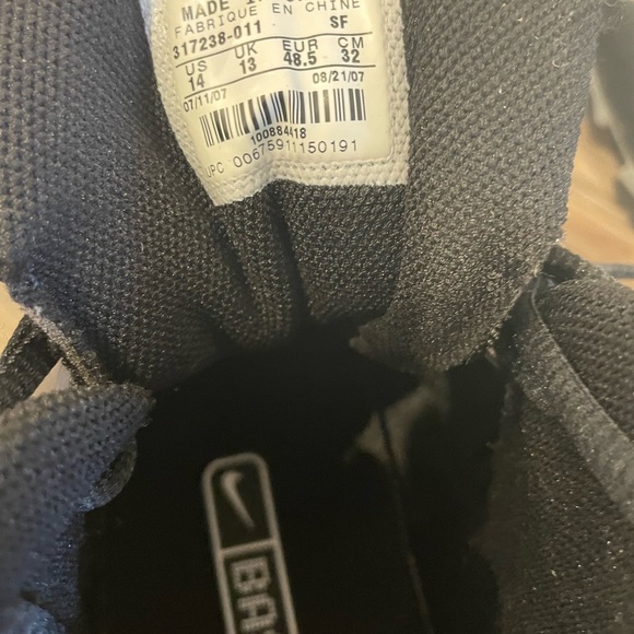 Men’s Nike Baseball sneakers shoes black size 14 - Picture 4 of 4